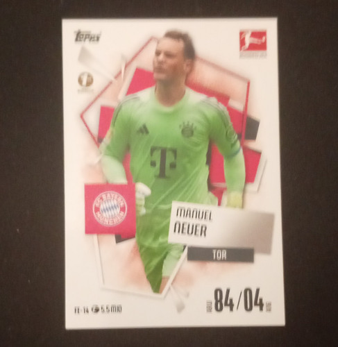 Topps match attax manuel neuer - match,